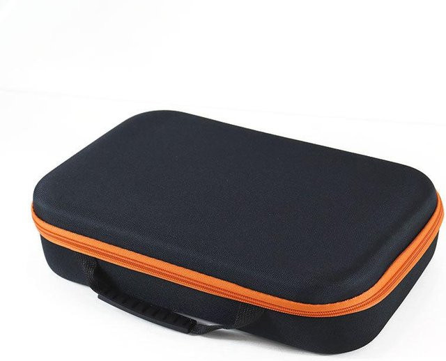 Tragbarer Werkzeugkoffer von chenxiaogang mit Reißverschluss-Design in Schwarz/Orange - Bild 1