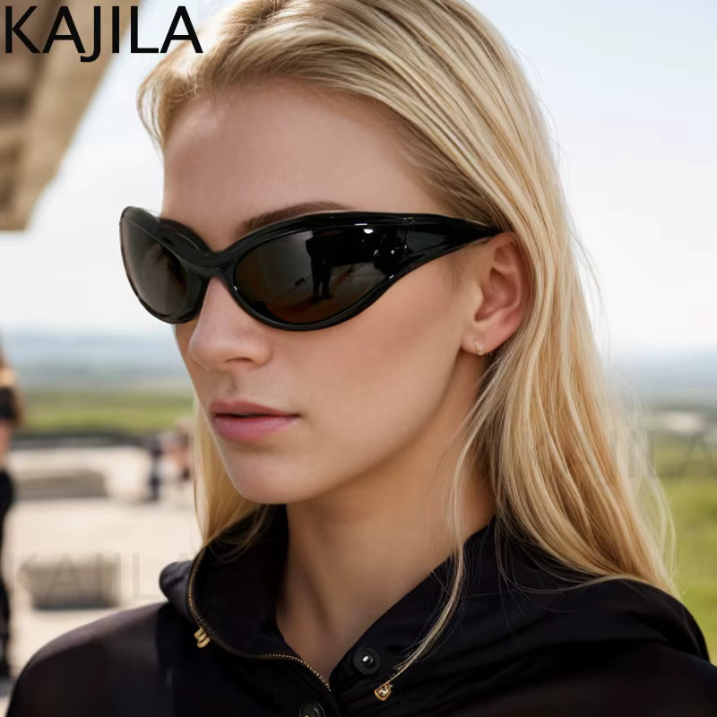Kajila Sonnenbrille Cat Eye, Vollrand, Kunststoff, Schwarz, Unisex - Bild 4