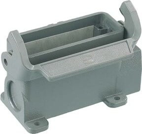 Harting Sockelgehäuse Han 16A-asg1-LB-M25 19200160251 aus Aluminium in Grau - Bild 1