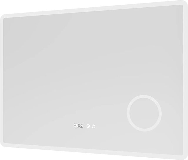 Aquabatos LED Badezimmerspiegel mit 3-fach Vergrößerung, dimmbar und mit Touch-Schalter, Breite: 100 cm, Höhe: 70 cm - Bild 1