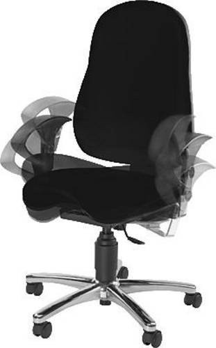Topstar Bürodrehstuhl SITNESS 10 Schwarz mit Armlehnen und Stoffbezug, höhenverstellbar - Bild 1