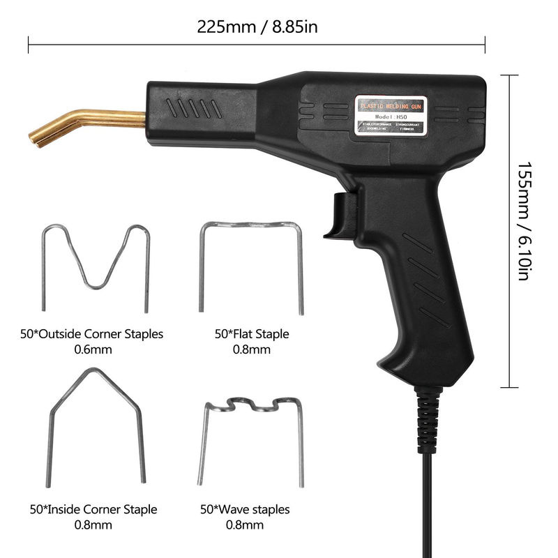 Kkmoon Heißtacker Kunststoff-Schweißer für PVC-Reparaturen und Autostoßstangen in Schwarz mit EU-Stecker - Bild 2