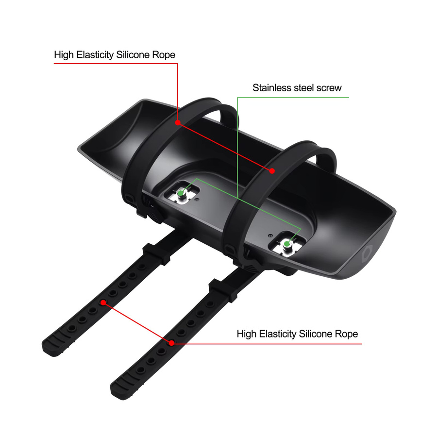 Tragbare JBL Lautsprecherhalterung für Charge 5 und Charge 6 in Schwarz für Fahrrad und Golfwagen - Bild 3