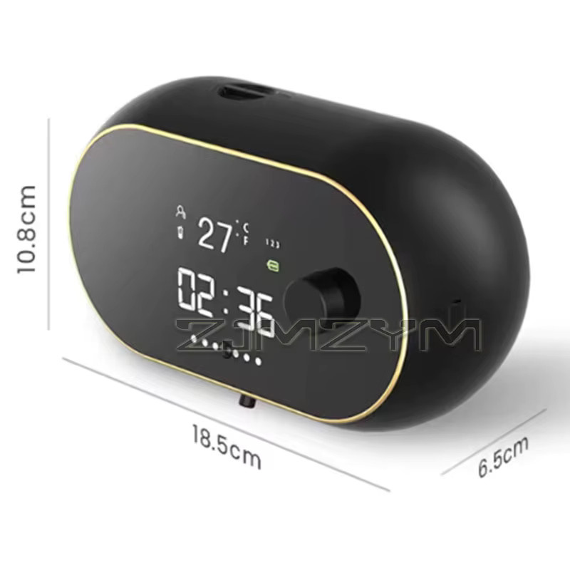 ZJMZYM Automatischer Induktions-Handwascher in Schwarz, wandmontierter elektrischer Schaumseifenspender mit USB-Aufladung und LED-Anzeige - Bild 4