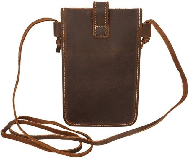 MTMA Retro Handykartenetui mit Druckknopf in Brown Bunt - Bild 1