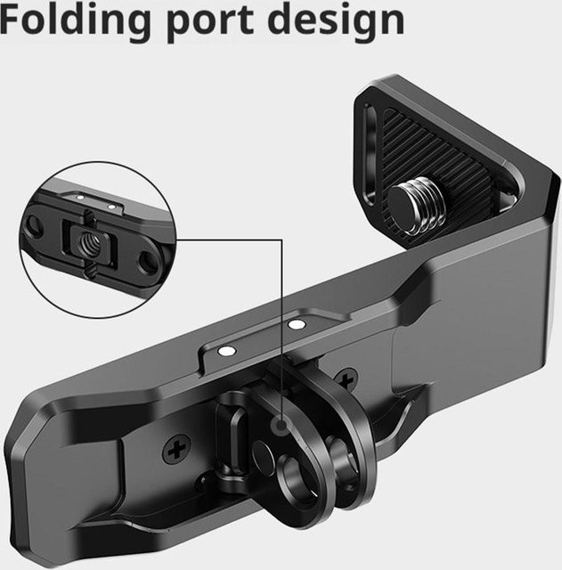 Insta360 Magnetischer Halterungsadapter L-förmig für Insta360X5 und Insta360X4 in Schwarz für horizontale und vertikale Aufnahmen - Bild 1
