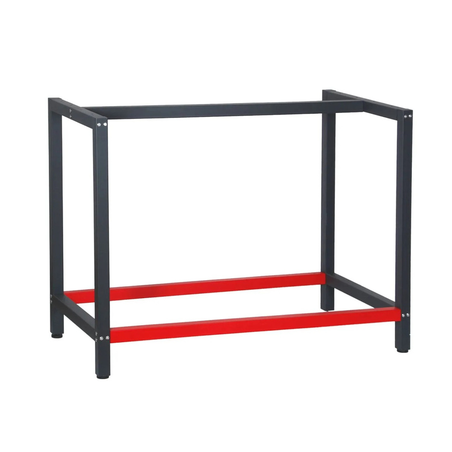 Wiltec Werkbank Gestell aus Stahl in Anthrazit, Rot-Schwarz, B/T/H: 100 x 57 x 81 cm - Bild 2