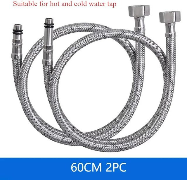Multifunktionale Duscharmatur und Waschtisch-Wasserhahn mit schwenkbarem Auslauf in Grau und Silber - Bild 1