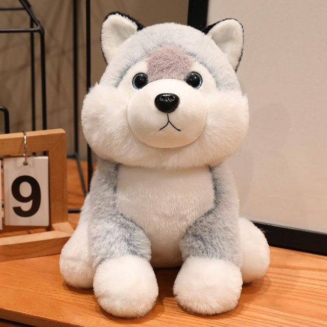 Bernhardiner Husky Teddy Hund Plüschtier, 26cm, ab 14 Jahren - Bild 1