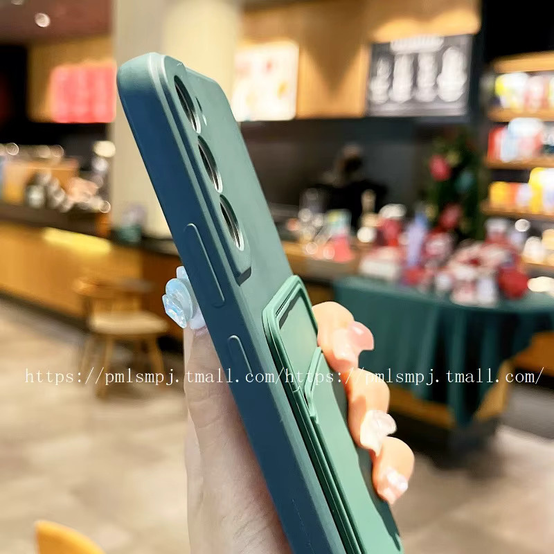 Xiaomi Silikon Schutzhülle mit Kartensteckplatz und Kameraschutz für POCO F8 Ultra Pro, Redmi K90 Pro Max und K90 in Schwarz und Grün - Bild 4