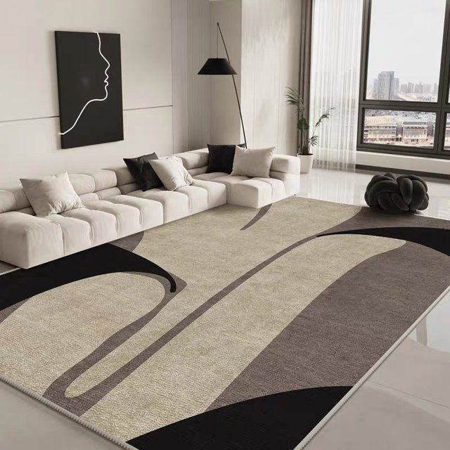 VIKAMA Luxus Teppich Rutschfest für Wohnzimmer und Schlafzimmer, Mehrfarbig, B: 120 cm, T: 80 cm - Bild 1