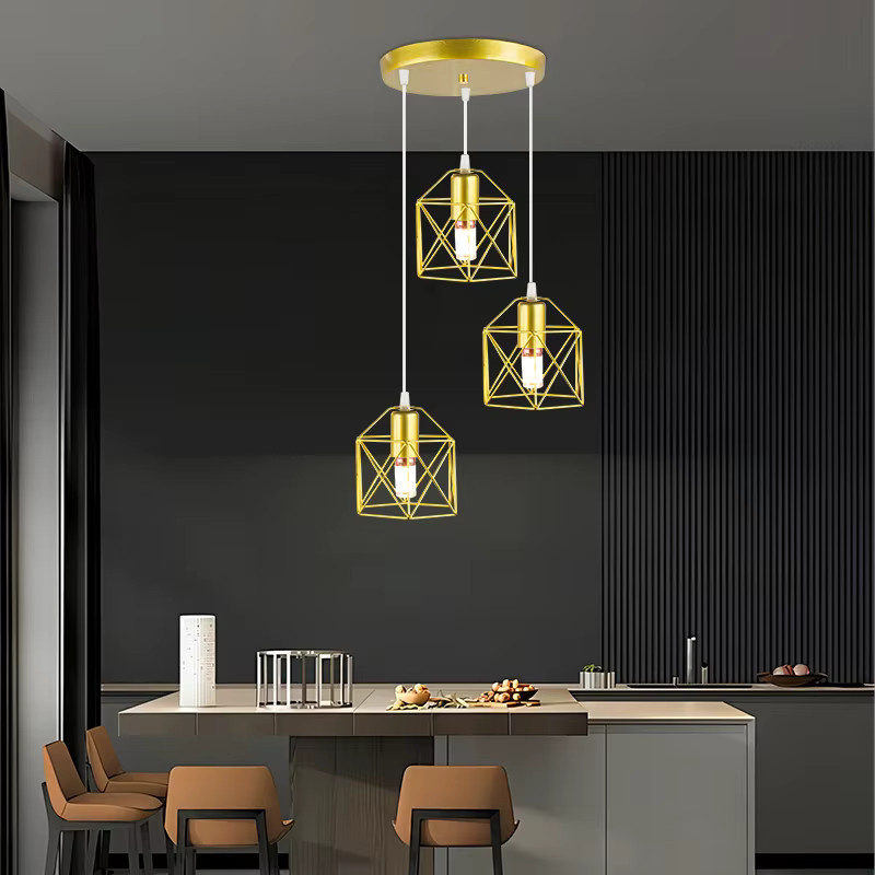 SUNMEIYI Moderne LED-Pendelleuchte in Gold/Messing aus Aluminium mit Ring-Design für Wohnzimmer, Esszimmer und Schlafzimmer - Bild 2