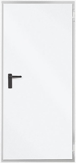 Hörmann ZK-Tür-Element mit Eckzarge in Weiß, Stahl, DIN Links, B: 100 cm, H: 200 cm, T: 5,5 cm - Bild 1