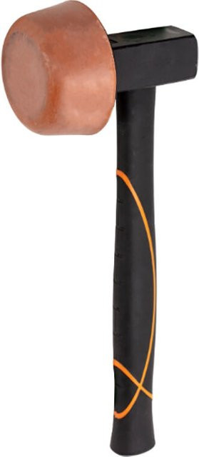 Picard BlackTec Plattenlegerhammer in Schwarz mit Glasfaserstiel und Gummikopf - Bild 1