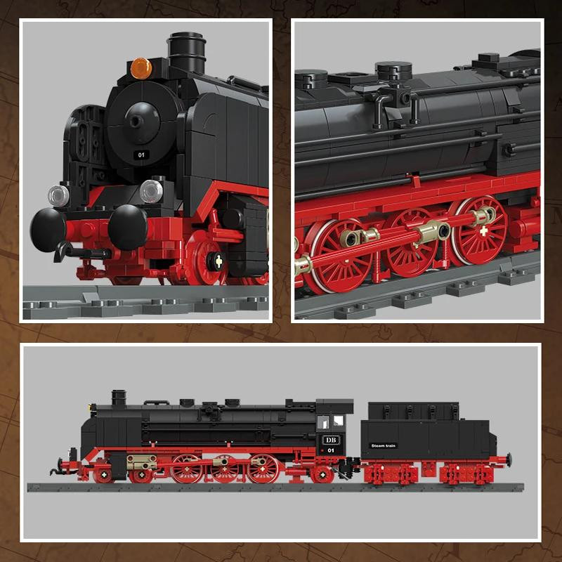 Linyi toy Dampf Lokomotive Bausteinset 6–12 Jahre - Bild 2