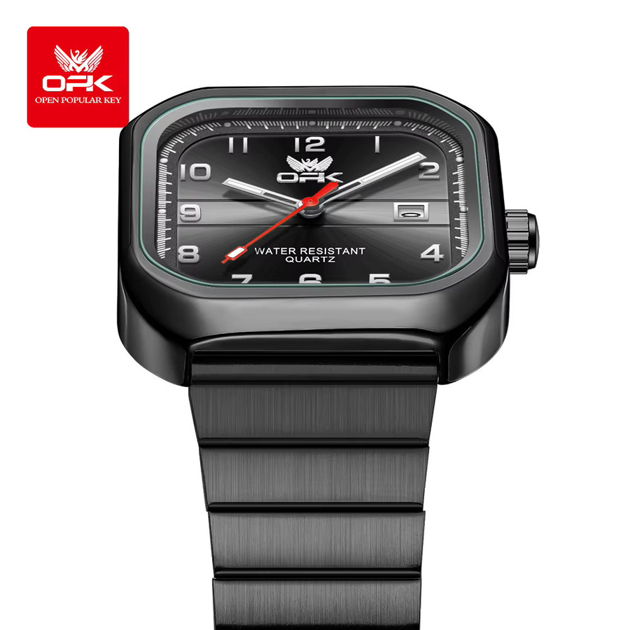 OPK Armbanduhr, Digitaluhr, Quarz, Edelstahl, Silber, Herren - Bild 2