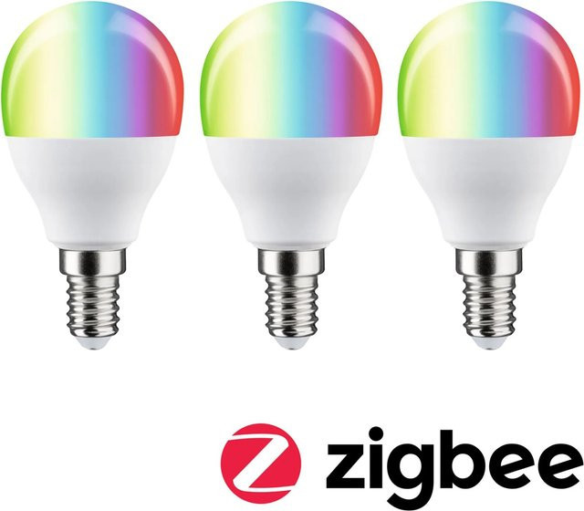 Paulmann Home LED-Leuchtmittel E14 RGBW Tropfenform Matt Multicolour dimmbar ZigBee - Bild 1