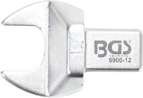BGS Einsteck-Maulschlüssel 6900-12 aus Chrom-Vanadium in Silber, 12 mm mit 9 x 12 mm Aufnahme - Bild 1