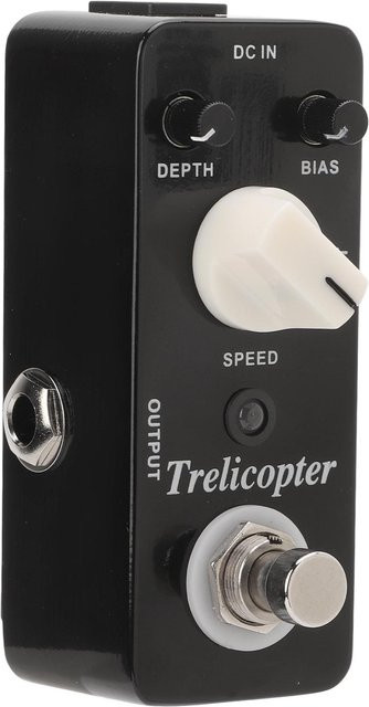 Fishine Tremolo Effektpedal MTR1 Vibrato Effektgerät für Gitarre in Schwarz - Bild 1
