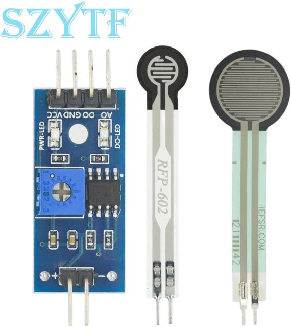 SZYTF FSR402 Resistives Membran-Drucksensormodul für Arduino, Flexibler Analog-Kraftsensor - Bild 1