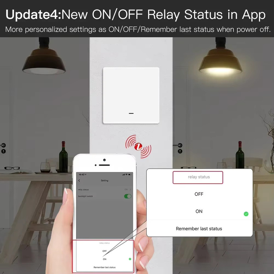 MOES Tuya ZigBee Smart Lichtschalter in Weiß, 2/3-Wege Wandlichtschalter ohne Neutralleiter und ohne Kondensator, kompatibel mit Alexa und Google Home - Bild 4