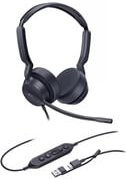 Yealink UH42 Dual Headset in Schwarz mit USB-C und USB-A Anschluss - Bild 1