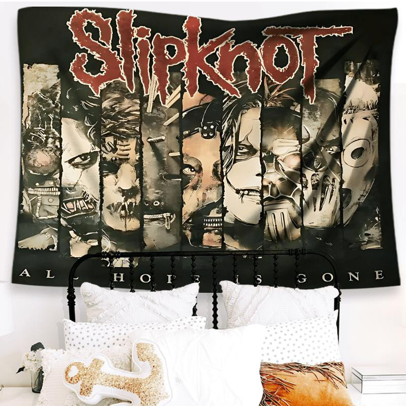 Slipknot All Hope Is Gone Wandteppich aus Polyester, Mehrfarbig, Breite: 60 cm, Höhe: 40 cm - Bild 2