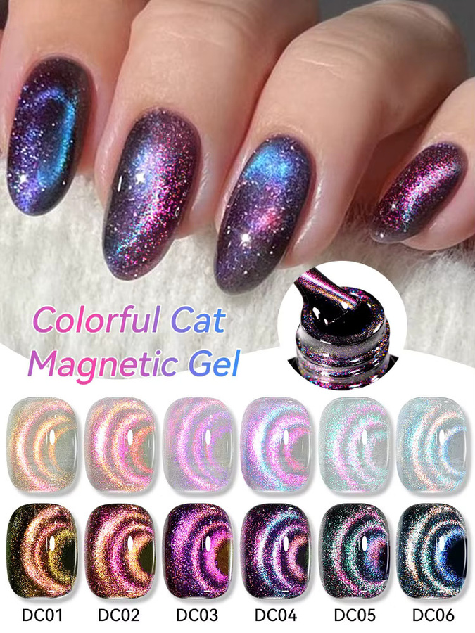 LILYCUTE Magnetischer Nagelgelack Gold, 7 ml, Schimmernd - Bild 7