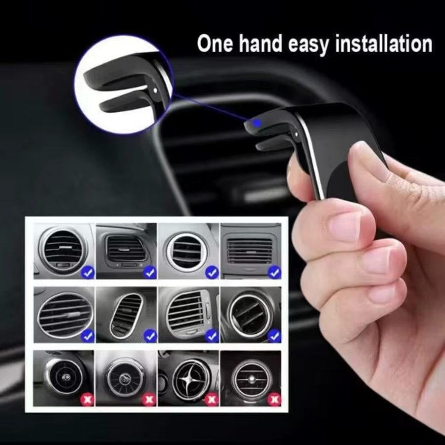 Magnetische Auto-Handyhalterung für den Lüftungsschlitz in Schwarz oder Silber - Bild 5