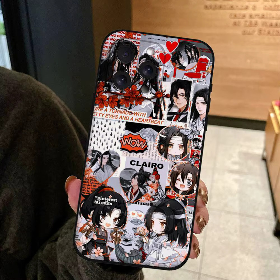 Anime Grandmaster Mo Dao Zu Shi Handyhülle für iPhone 11 bis 17 Pro Max Plus Mini aus weichem TPU in Multicolor - Bild 4