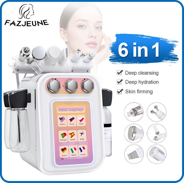 FAZJEUNE 6-in-1 Wasserstoff-Sauerstoff-Kleinblasenmaschine, Gesicht, Unisex - Bild 1