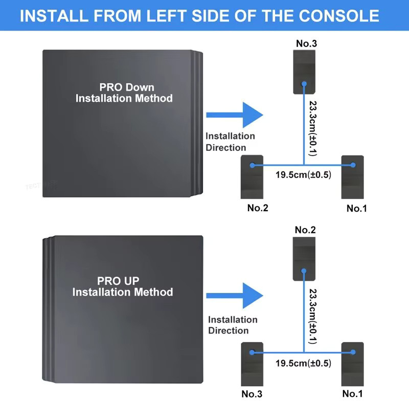 TECTINTER 3er Set Wandhalterung für PS4, PS4 Pro und PS4 Slim in Schwarz - Bild 6