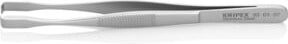 Knipex Positionierpinzette Geriffelt in Silber, Länge: 143 mm - Bild 1