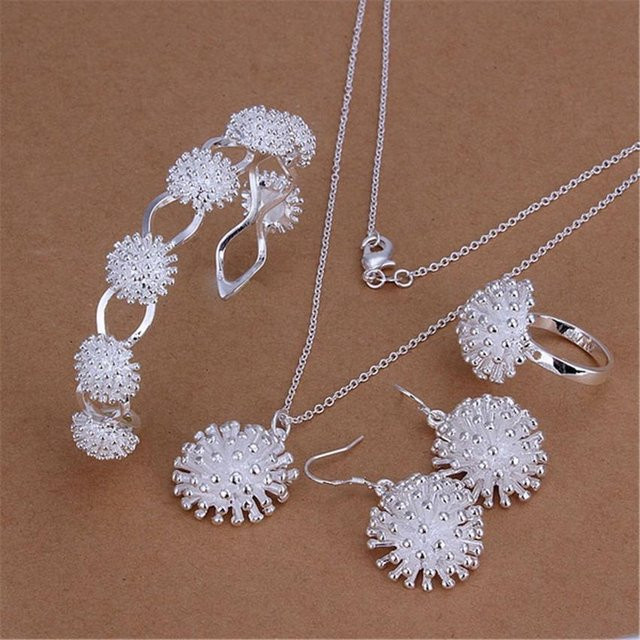 ANENJERY Schmuckset 925 Silber, Zirkonia, Damen - Bild 1