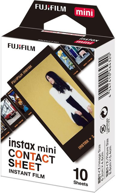 Fujifilm Instax Mini Film Kontakt für Sofortbildkameras, 10 Stück, Multicolor - Bild 1