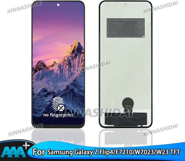 Samsung Galaxy Z Flip 4 TFT-Display mit Digitizer-Einheit ohne Rahmen in Schwarz - Bild 1