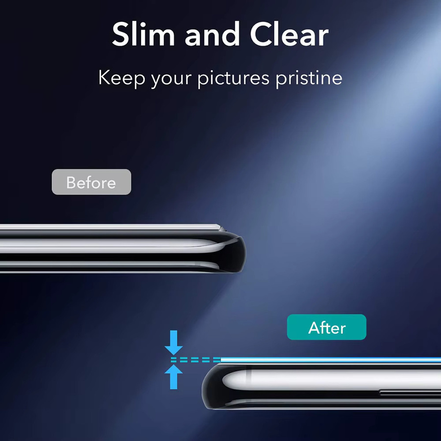 2er-Set Kamera-Objektivschutz und Displayschutz für Samsung Galaxy S25 Ultra S24 S23 S22 S21 S20 Plus FE, transparente Vollabdeckung mit gehärtetem Film - Bild 4