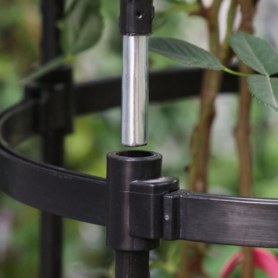 NexGoods Gartenlaube im Pilzkopf-Design als Pflanzenständer und Spalier für Kletterpflanzen, Weiß - Bild 5