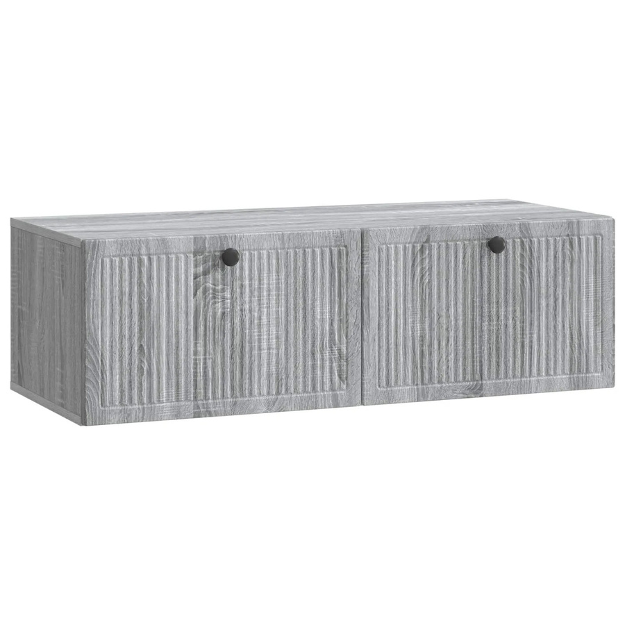 vidaXL Wandmontierter TV-Schrank in Grau Sonoma, Modernes Design für dein Wohnzimmer, B/T/H: 98 x 41 x 30 cm - Bild 2