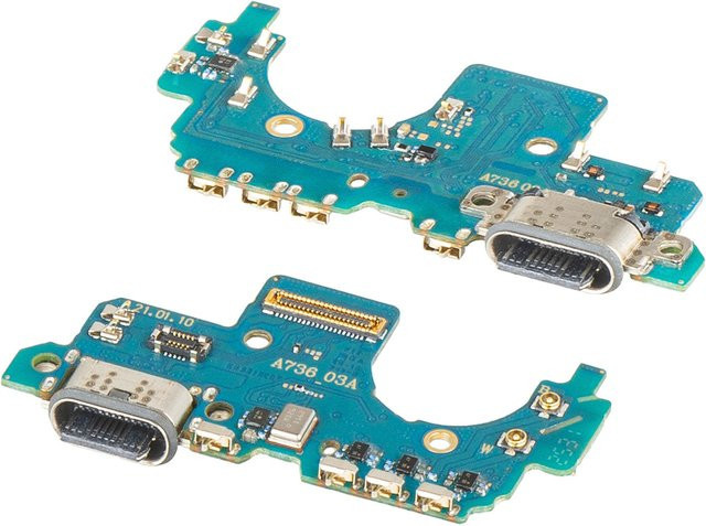 Samsung Ladeanschlussplatine mit Mikrofon und USB-C Anschluss für Galaxy A73 5G in Multicolour - Bild 1