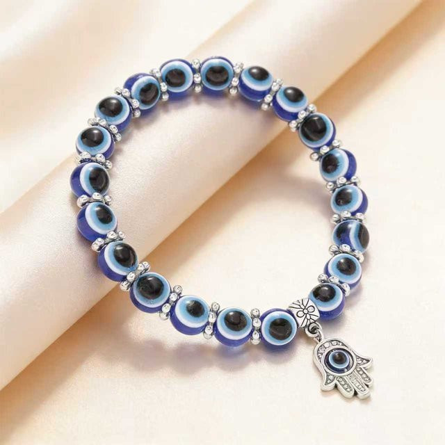 Fashion Maker 2 Armband, Blaue Perlen, Schmetterling Anhänger, Silber, Unisex - Bild 1