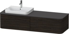 Duravit Waschtischunterschrank Happy D.2 Plus in Nussbaum gebürstet, B/T: 160 x 55 cm - Bild 1