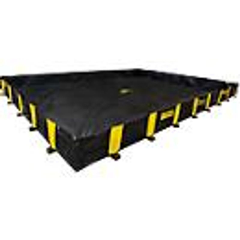 Justrite Leckage-Faltwanne XT, Schwarz, H x B x T: 460 x 300 x 30,5 cm, bis 4240 l - Bild 2