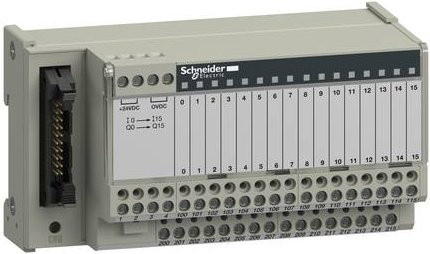 Schneider Electric ABE7H16S21 Leitungsverbinder mit Schraubanschluss in Grau - Bild 1