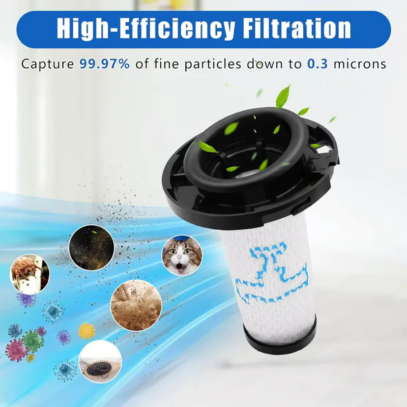Wiederverwendbarer HEPA-Vorfilter für Rowenta X-Force Flex 9.60 Aqua Allergy Animal und X-Nano, weiß, Kunststoff, passend für ZR009010 - Bild 5