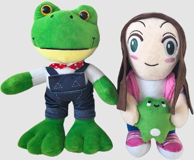 Treasuringu Magische Ausdruck Plüschpuppen Cartoon Mädchen Frosch Paar, 2-10-teiliges Set - Bild 1