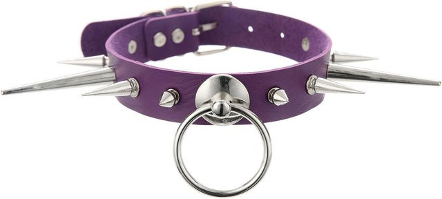 YIRAN Halskette Punk, Leder, blue, Unisex - Bild 1
