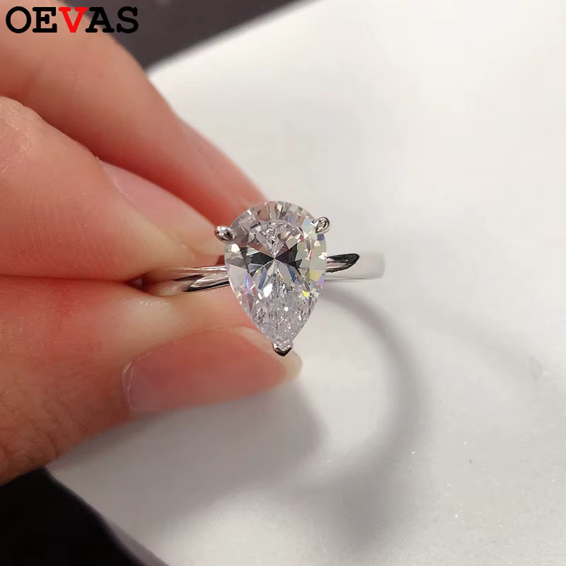 OEVAS Ring, 925 Silber, Moissanit, Damen - Bild 2