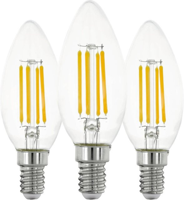 Eglo LED Leuchtmittel E14 Tropfenform in Transparent mit Warmweißem Licht und 7 W - Bild 1