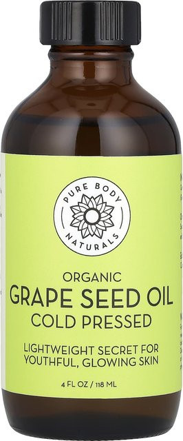 Pure Body Naturals Bio-Traubenkernöl, 118 ml, mit Vitamin E - Bild 1